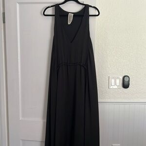 Free people satin tank maxi dress